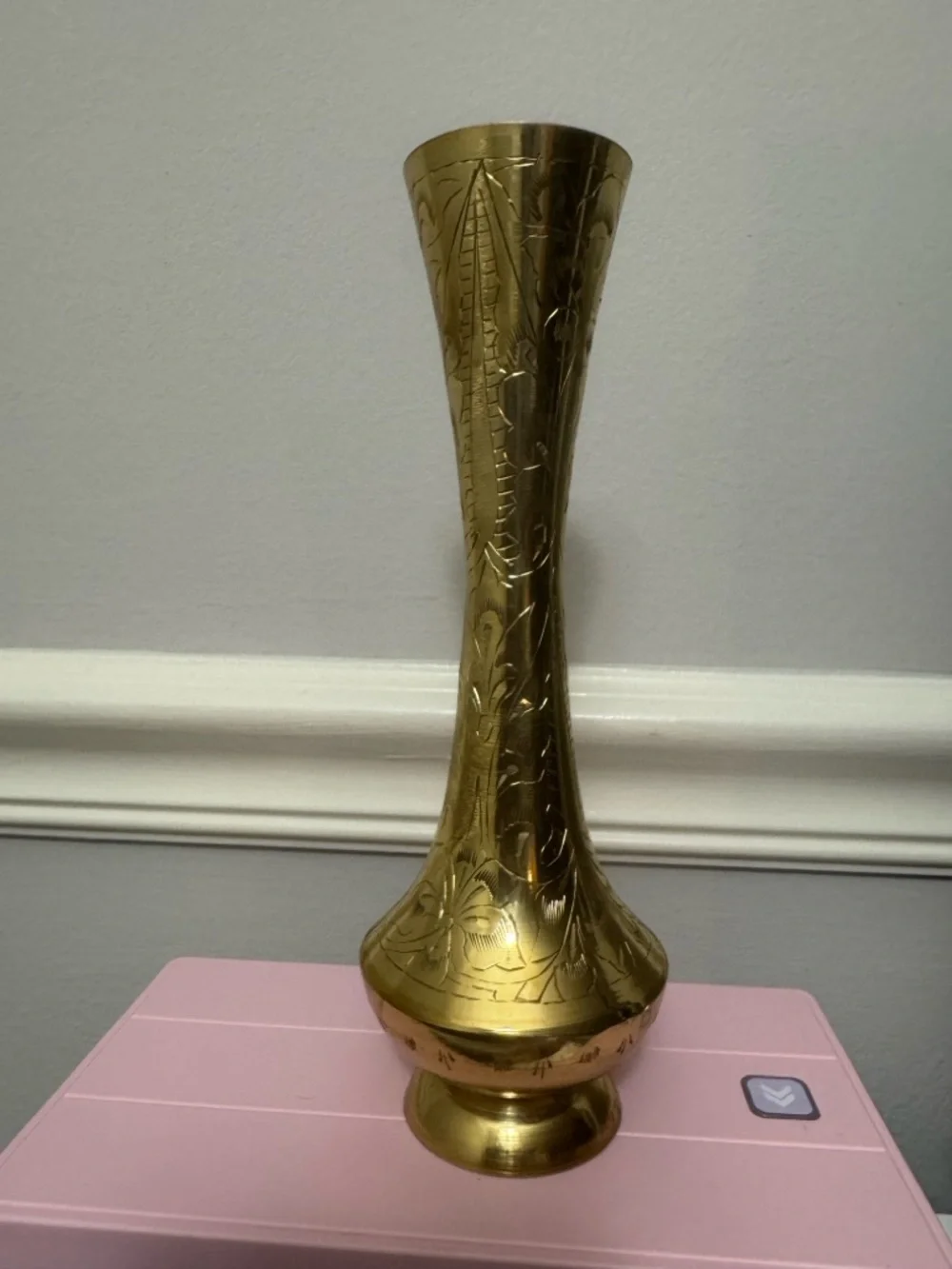Brass Engraved Decorative Vase